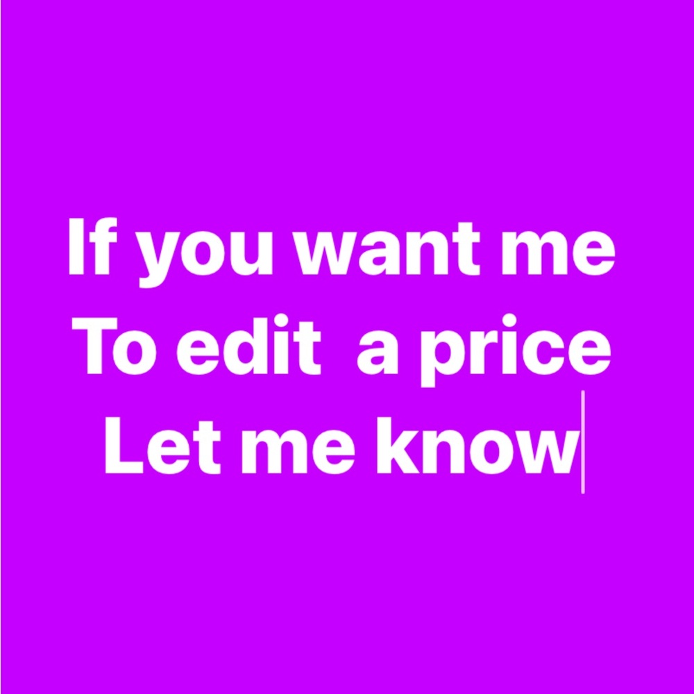 For editing a price